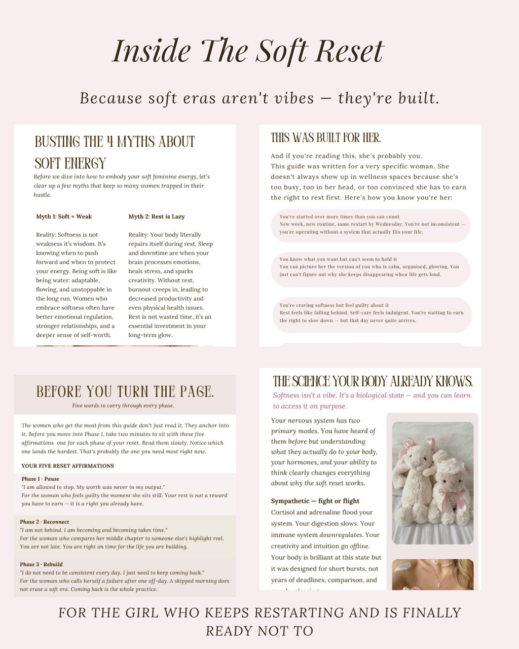 Becoming Her Reset Guide | Mindset & Wellness Workbook