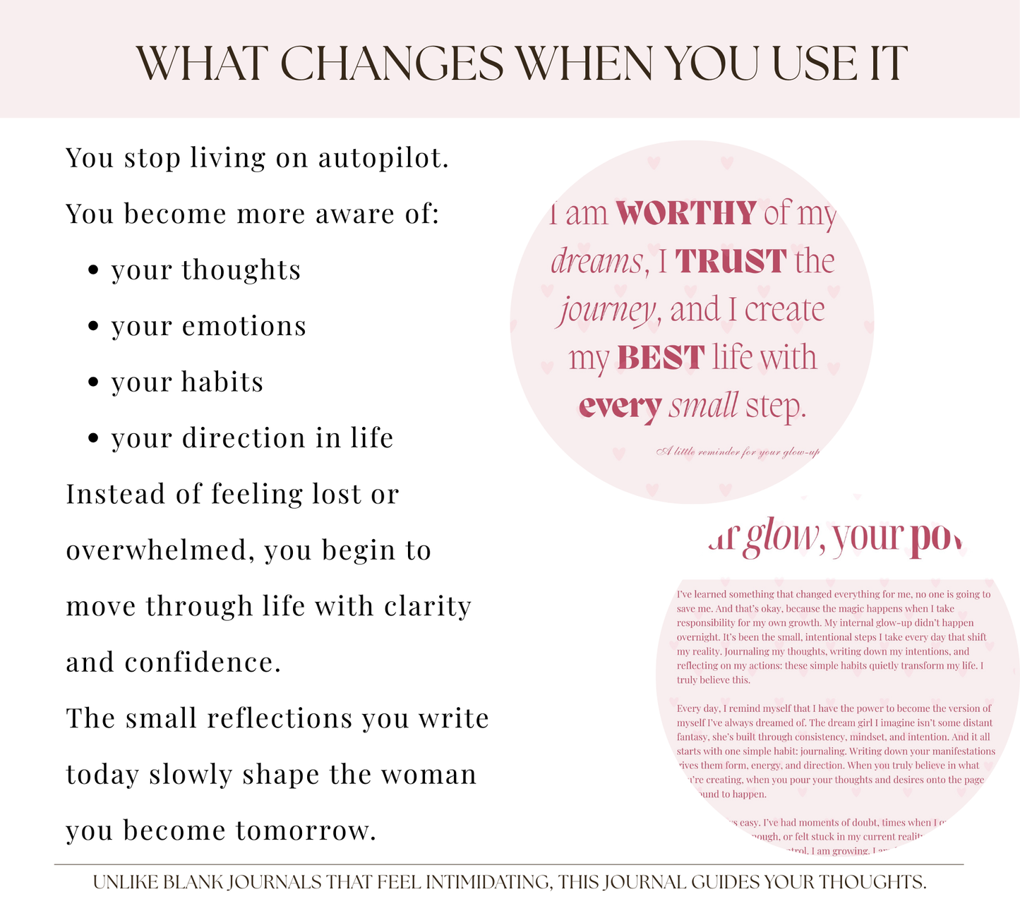 Becoming Her 30-Day Reset Journal | Guided Reflection & Self-Growth (Printable + iPad)