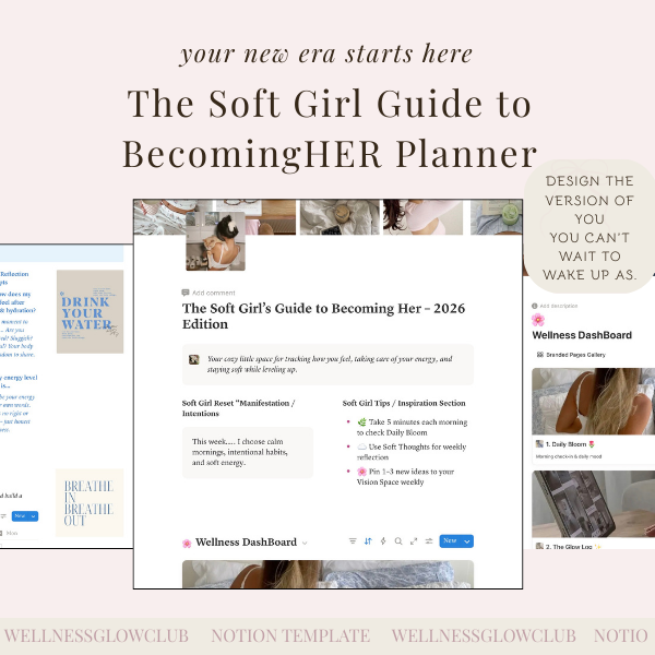 Becoming Her Notion Habit Tracker & Personal Growth Planner