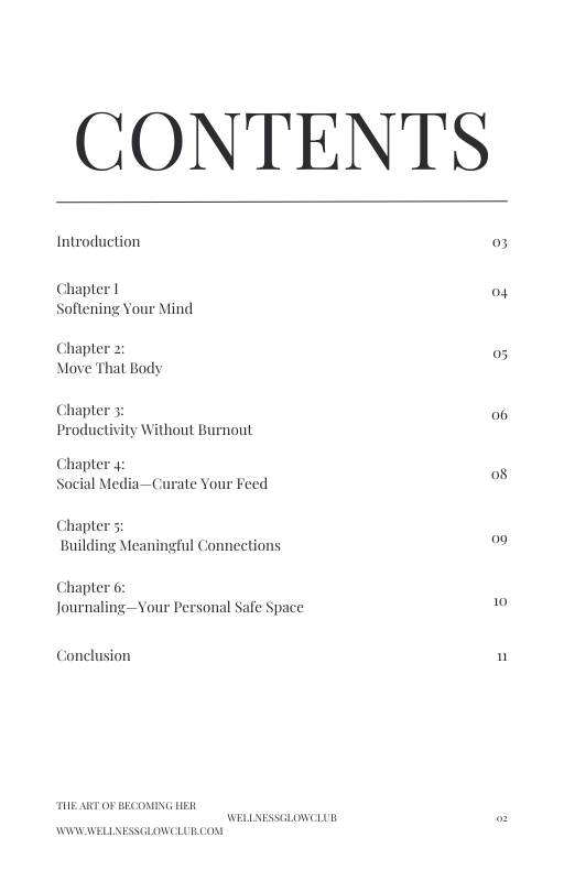 The Art of BECOMING HER: Self-Care Glow Guide