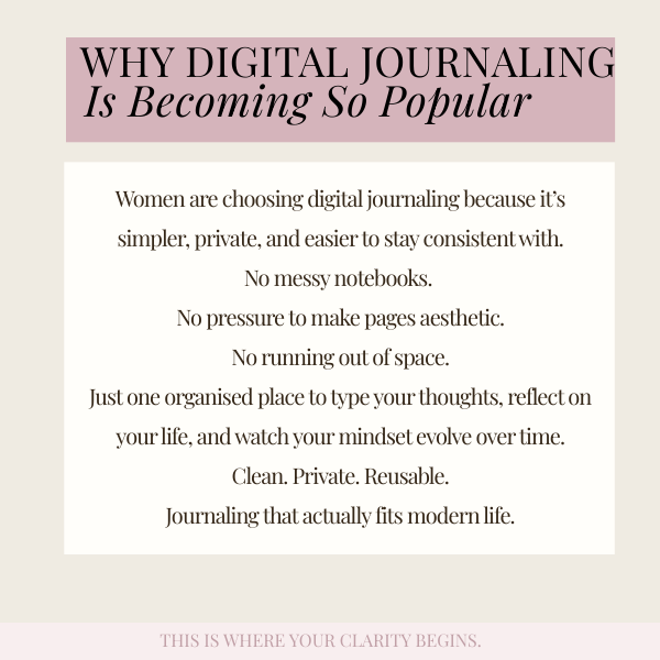 It Girl Journal 2026 | Notion Journal for Reflection, Goals & Growth