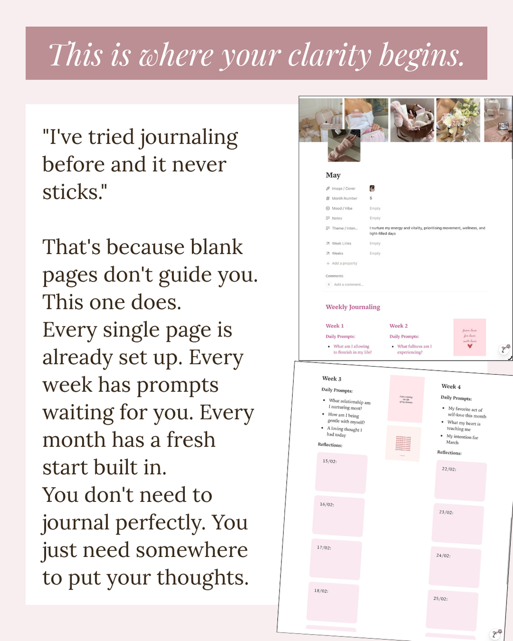 It Girl Journal 2026 | Notion Journal