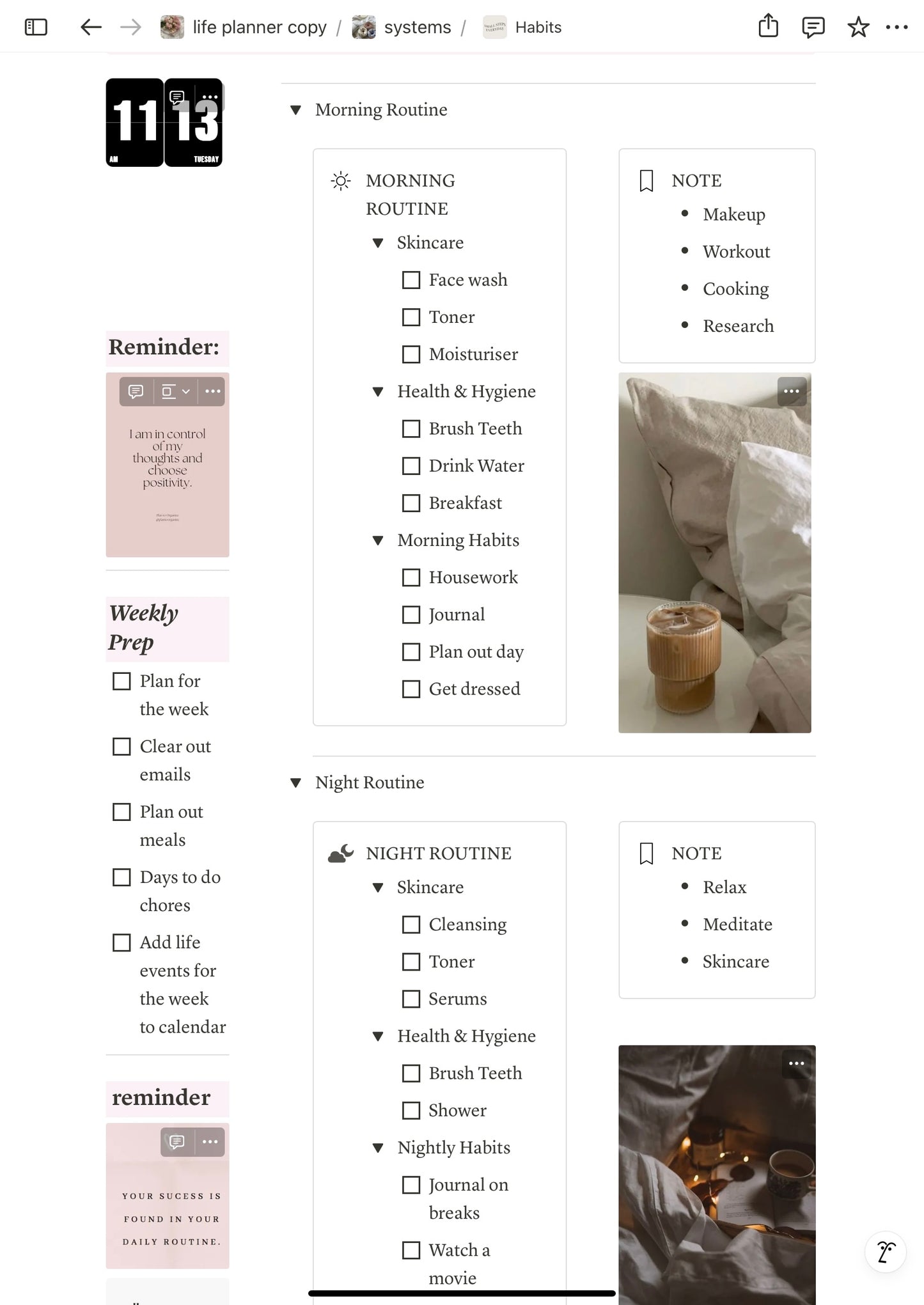 Soft Girl Life Planner