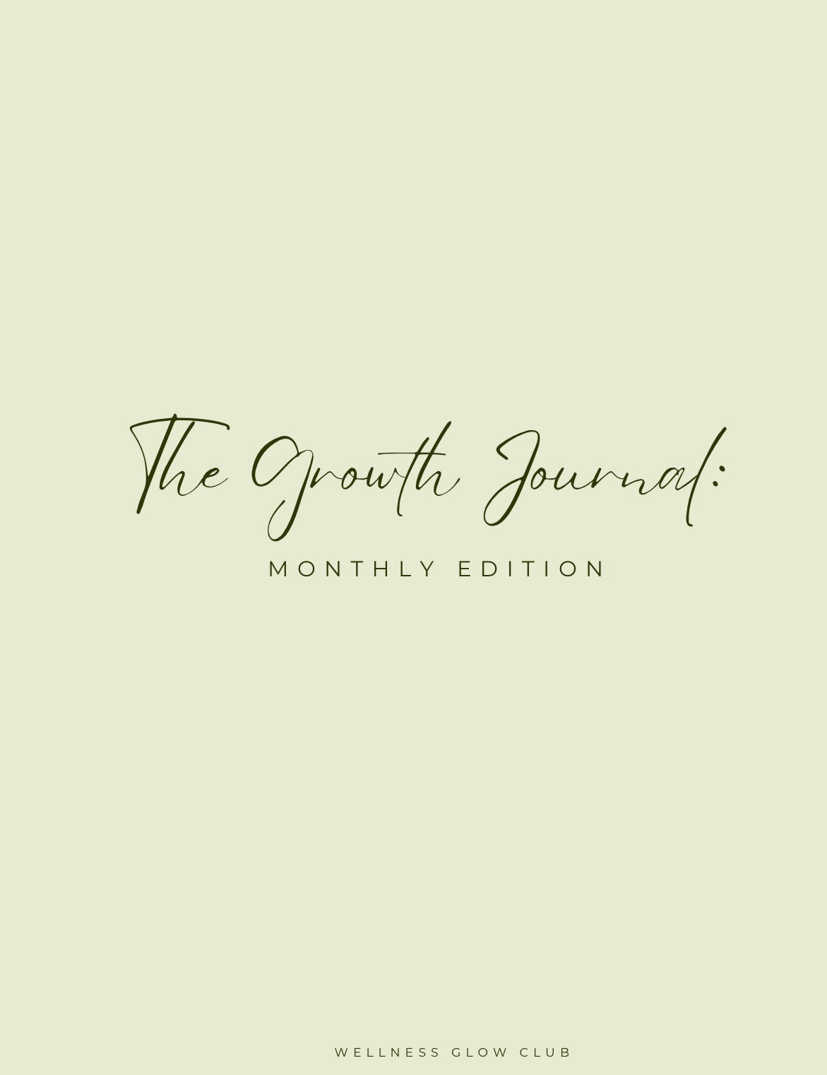 The Green Growth Journal