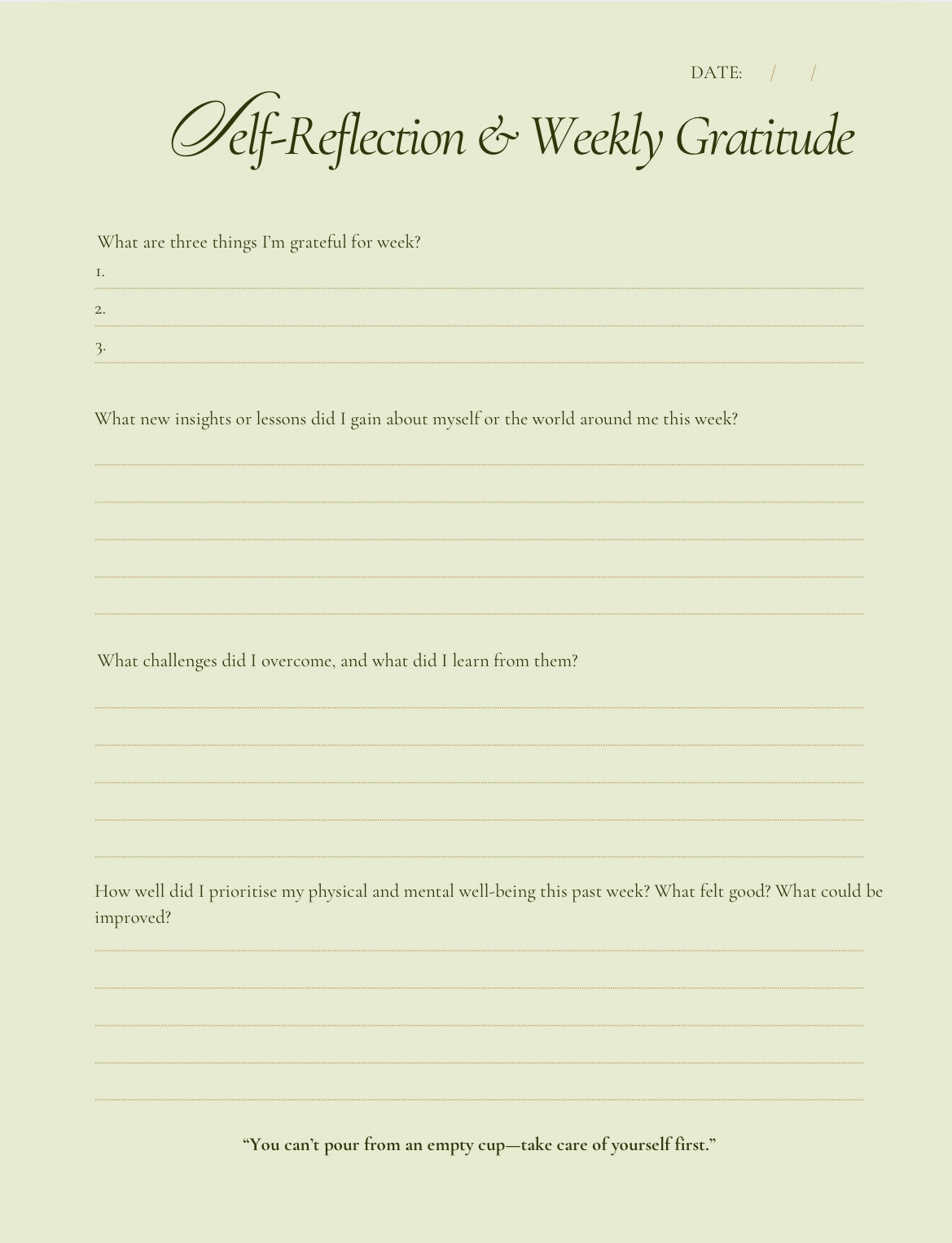 The Green Growth Journal