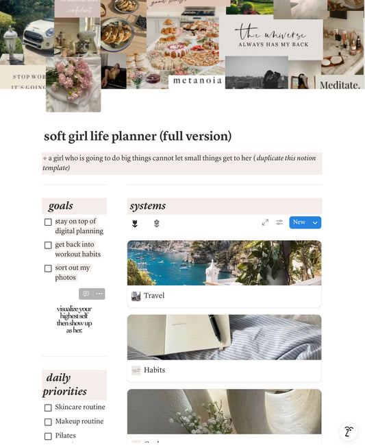 Soft Girl Life Planner