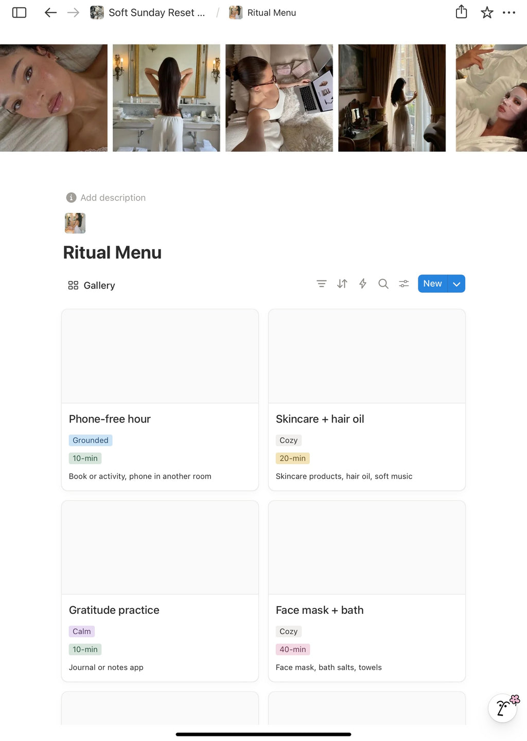 Free Sunday Reset Dashboard | Notion Weekly Planner Template
