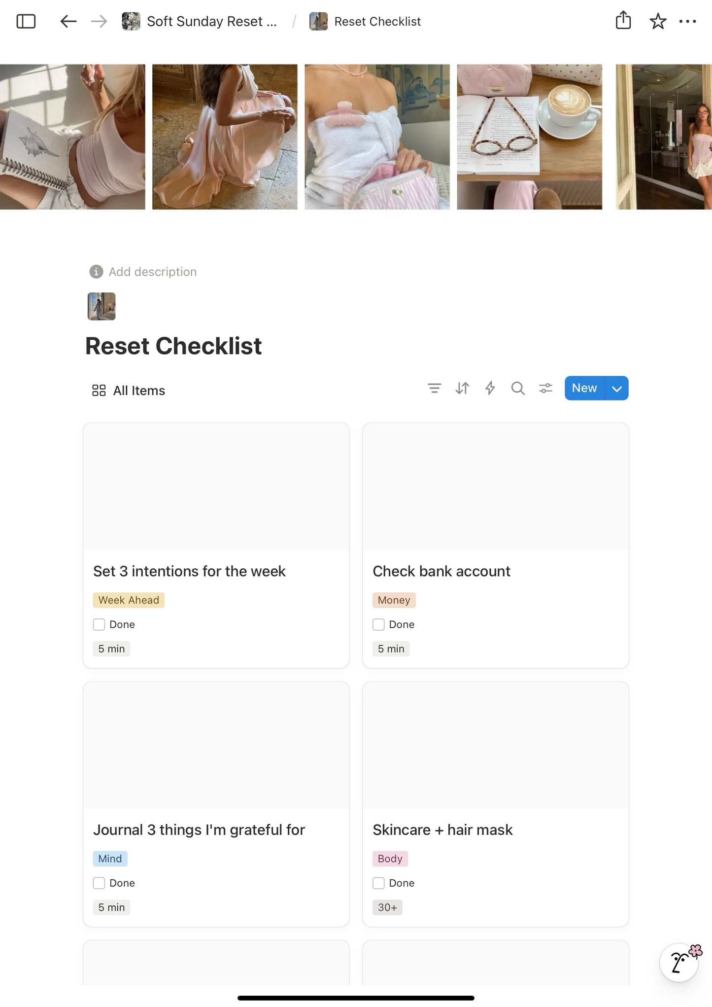 Start Here: Free Soft Sunday Reset Dashboard