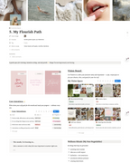Becoming Her Notion Wellness Habit Tracker & Personal Growth Planner