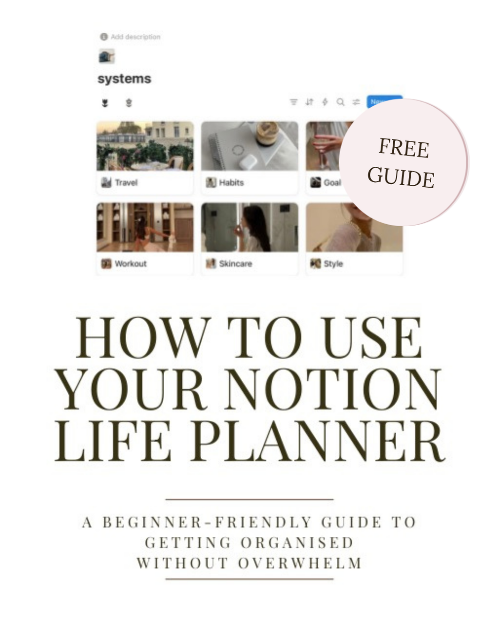Free Notion Beginner Guide for Digital Planning