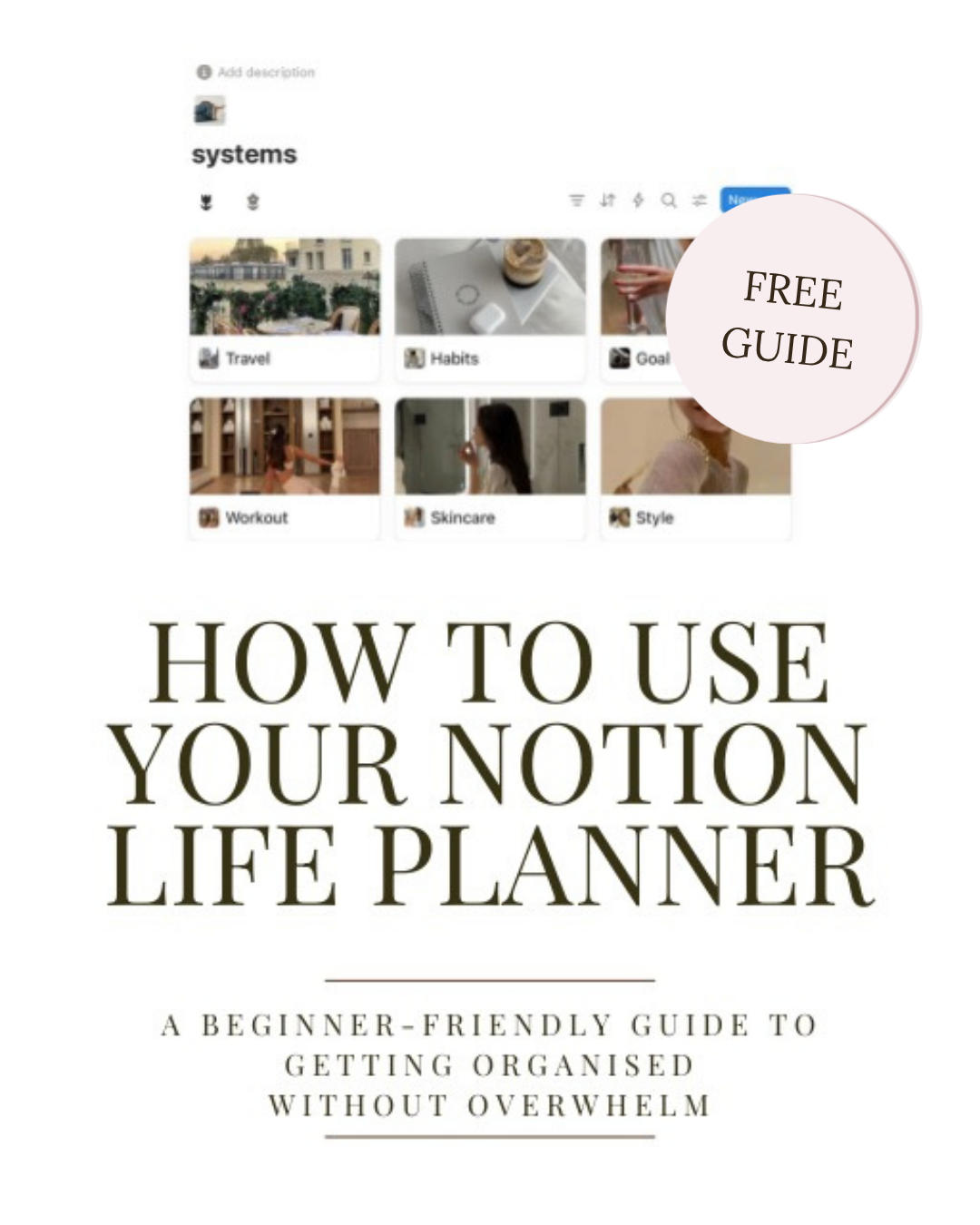 Free Notion Beginner Guide for Digital Planning