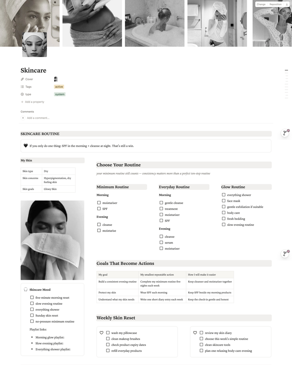 Soft Girl Life System | Becoming Her Notion Planner for Women