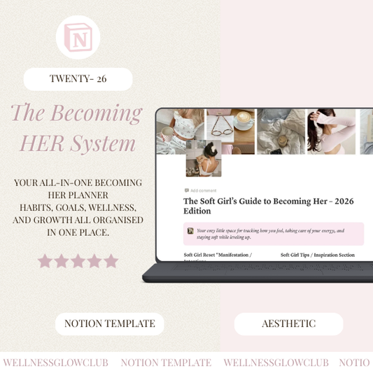 Becoming Her Notion Habit Tracker & Personal Growth Planner