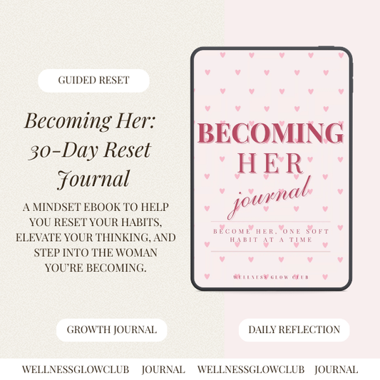 Becoming Her 30-Day Reset Journal | Guided Reflection & Self-Growth (Printable + iPad)