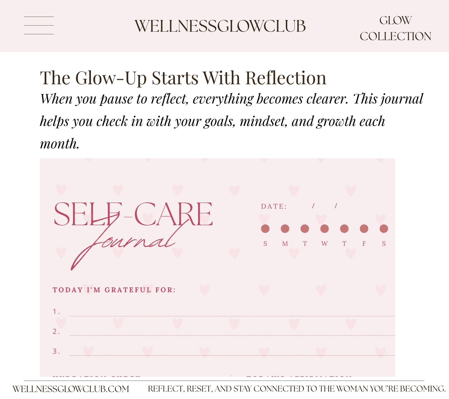 Becoming Her 30-Day Reset Journal | Guided Reflection & Self-Growth (Printable + iPad)